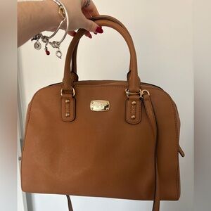 Michael Kors Brown Leather Satchel